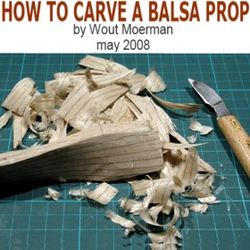 how to carve a balsa prop